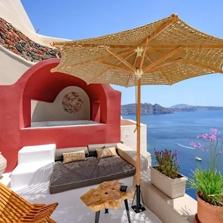Stunning Santorini 1 Bedroom Indiana Private Heated Plunge Pool Amazing Caldera Sea Views
